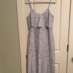 Motherhood Maternity Blue Patterned Dress